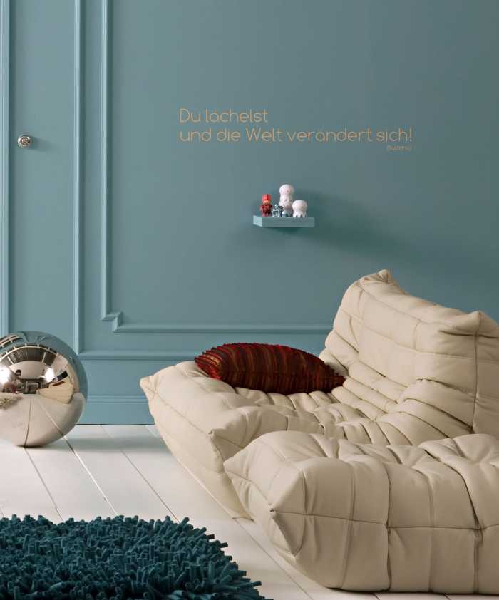 Wandtattoo Du lächelst