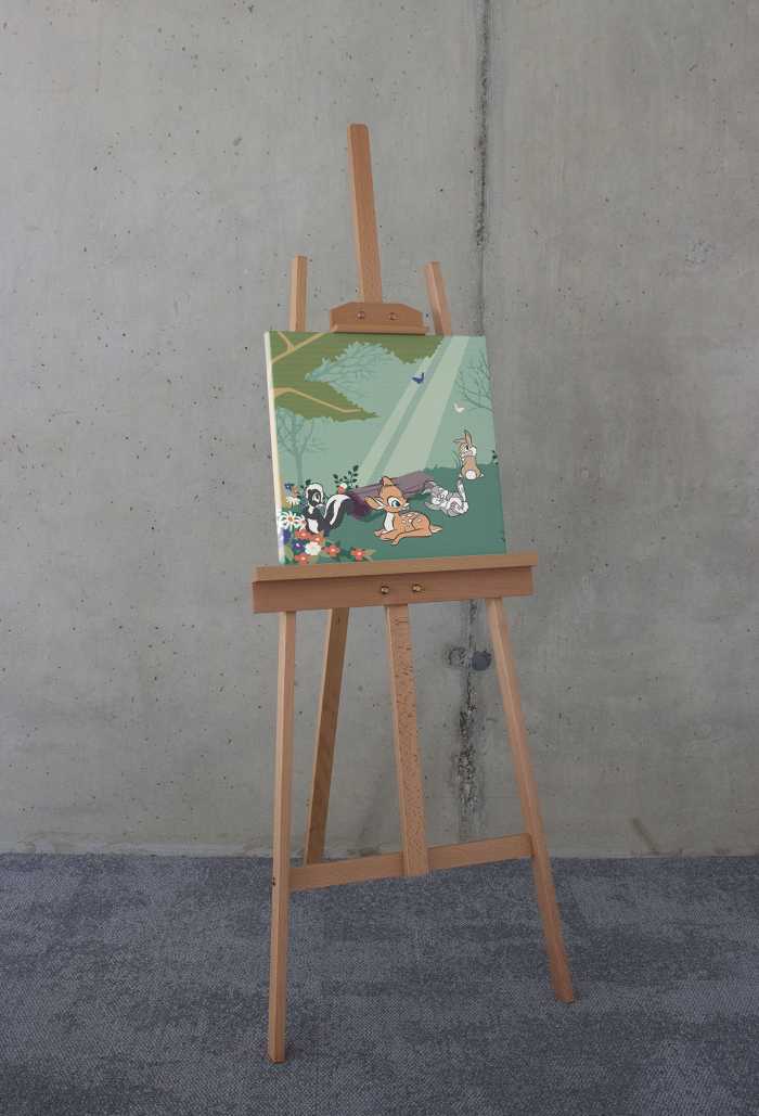 Vlies Leinwand Bambi - Life in the Forest