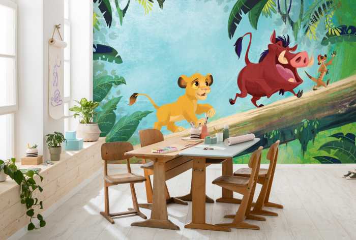 Digitaldrucktapete Disney The Lion King Classic Jungle Team