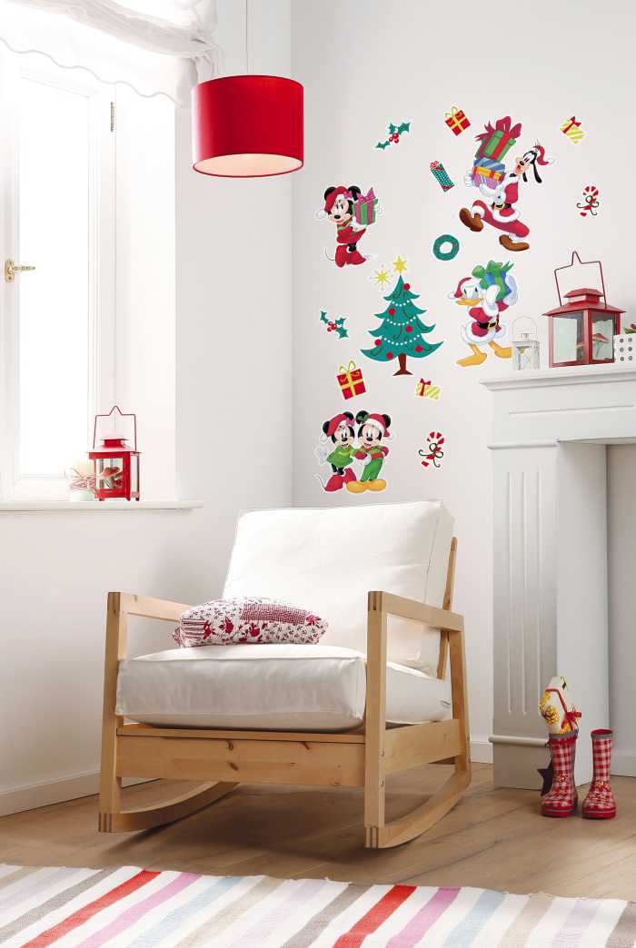 Wandtattoo Mickey Christmas Presents
