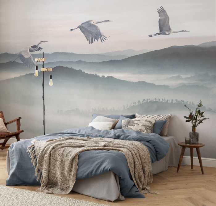 Digitaldrucktapete Mystic Cranes