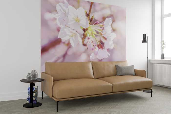 Vliestapete Pink Blossom