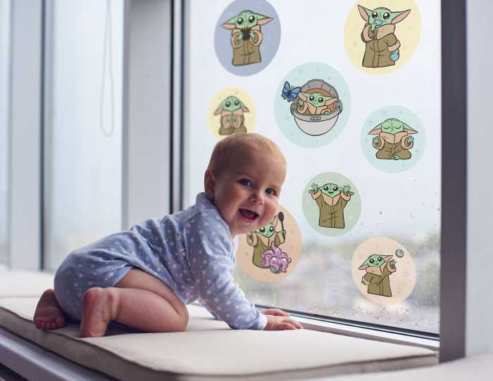 Fenstersticker Grogu - Padawan Bubbles