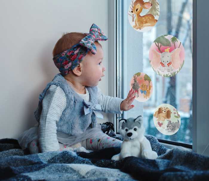 Fenstersticker Enchanted Forest Bubbles