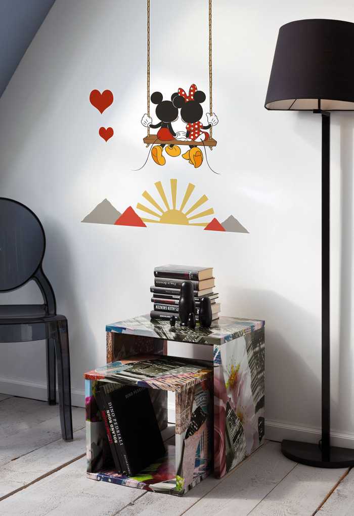 Wandtattoo Mickey Swing