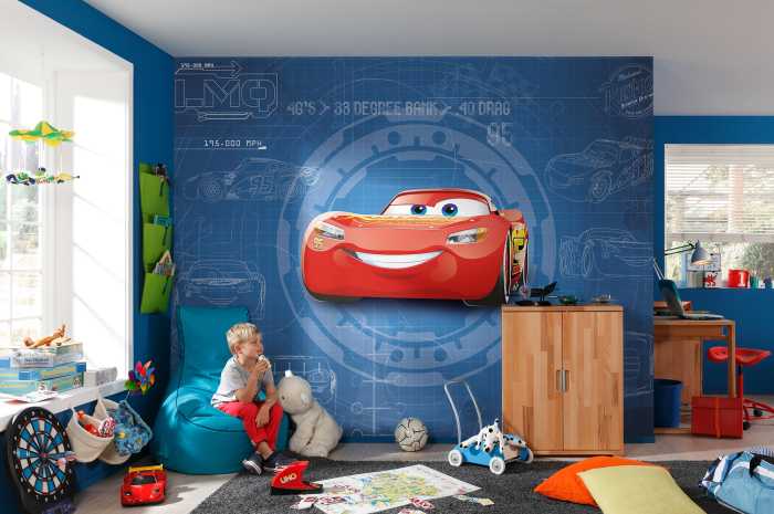 Fototapete Cars3 Blueprint