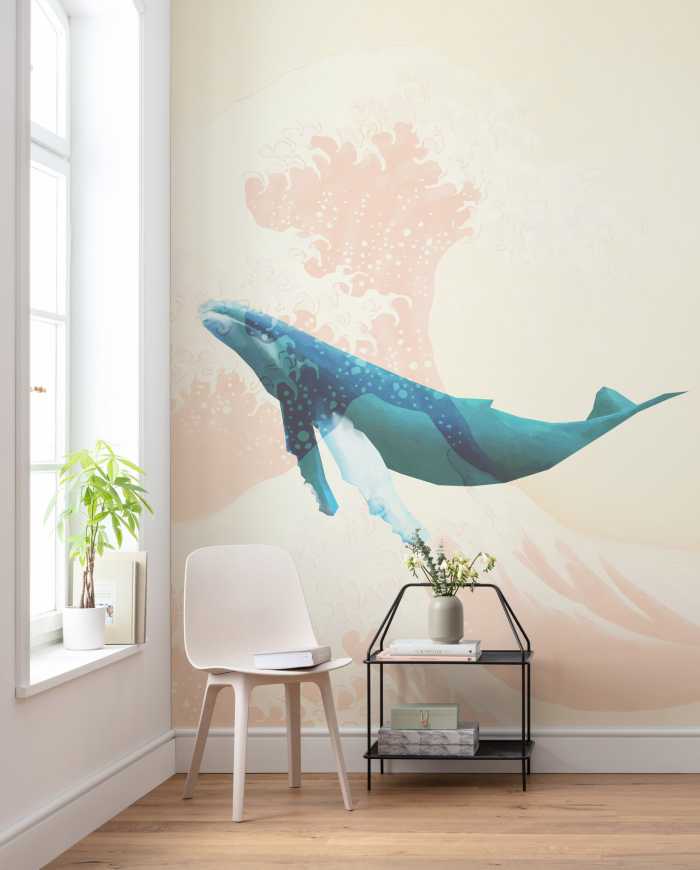 Digitaldrucktapete Whale Voyage