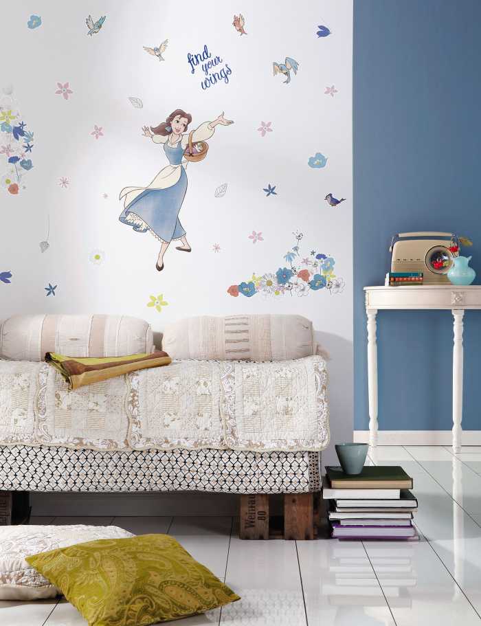 Wandtattoo Belle find your Wings