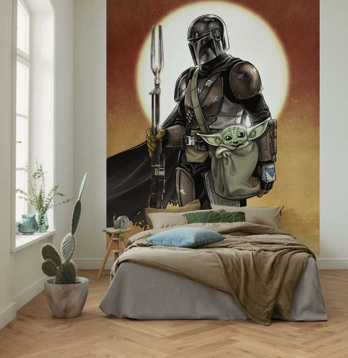 Digitaldrucktapete Star Wars The Mandalorian and Grogu