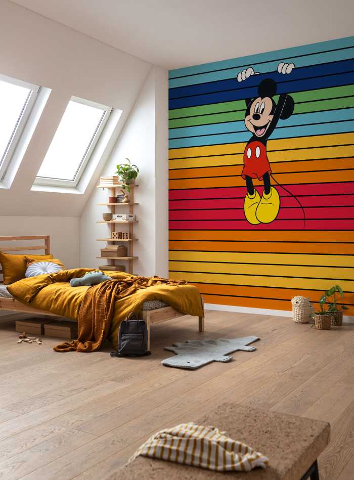 Digitaldrucktapete Mickey Magic Rainbow