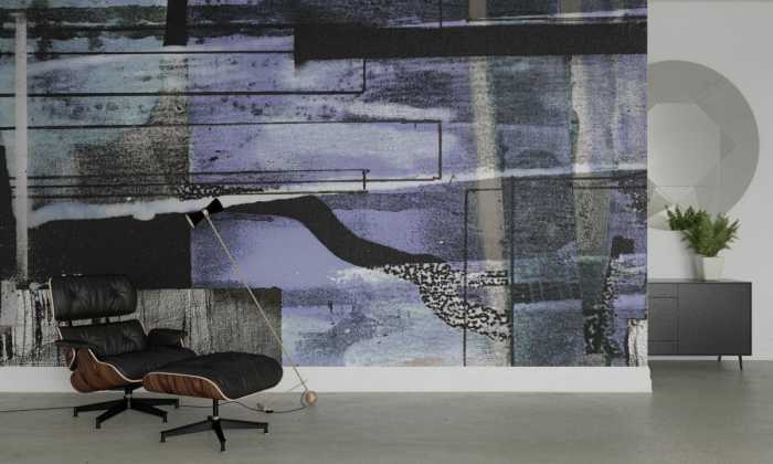 Digitaldrucktapete Branche Dipping darkgrey
