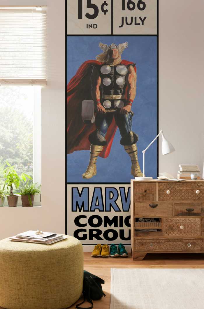 Digitaldrucktapete Thor Retro Comic Box