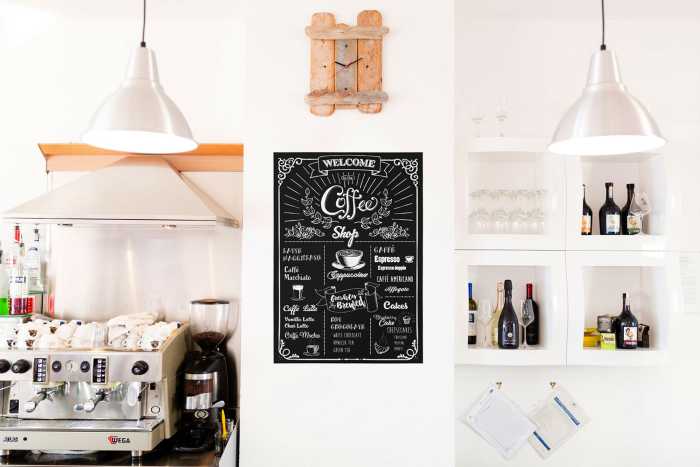 Wandtattoo Coffeeshop