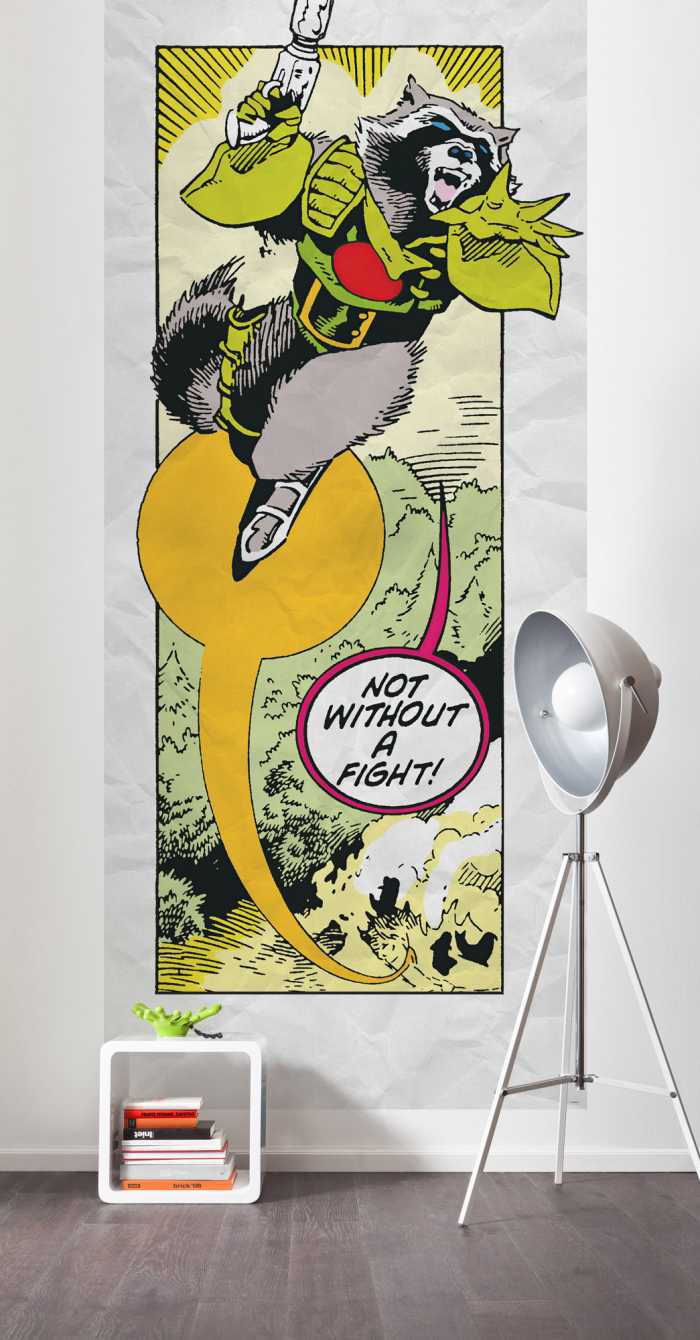 Digitaldrucktapete Guardians Retro Comic Rocket Raccoon