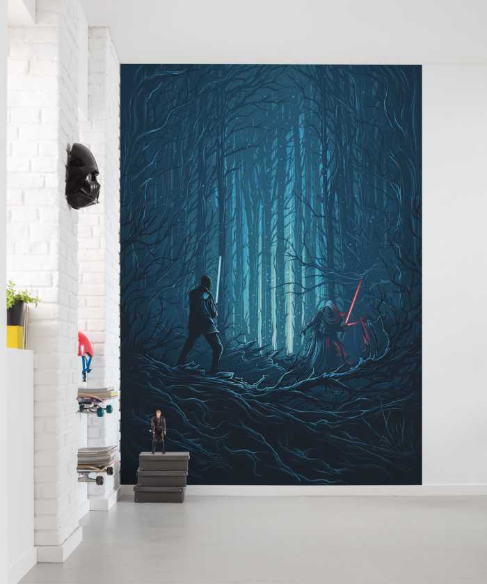 Digitaldrucktapete Star Wars Wood Fight