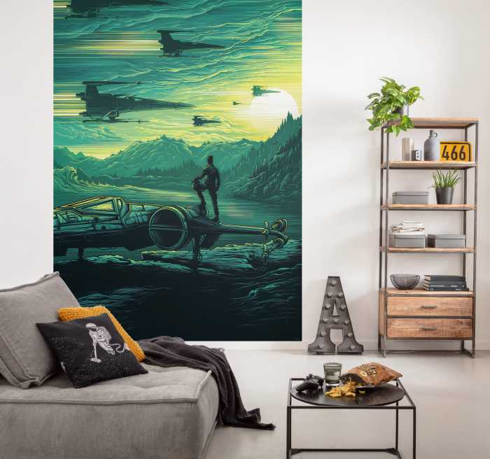 Digitaldrucktapete Star Wars X-Wing Assault Takodana