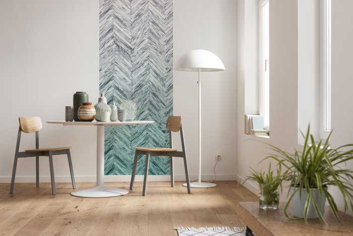 Panel Herringbone Mint Panel