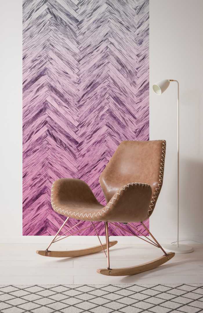 Panel Herringbone Pink Panel