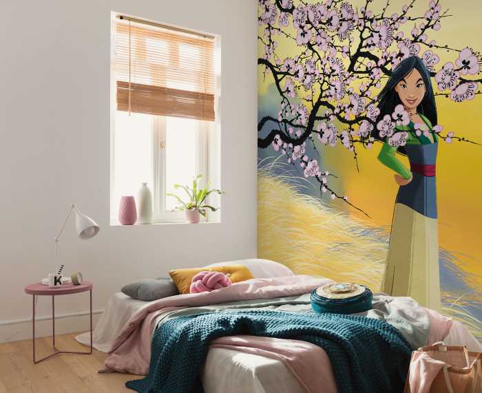 Digitaldrucktapete Disney Mulan Cherry Blossoms