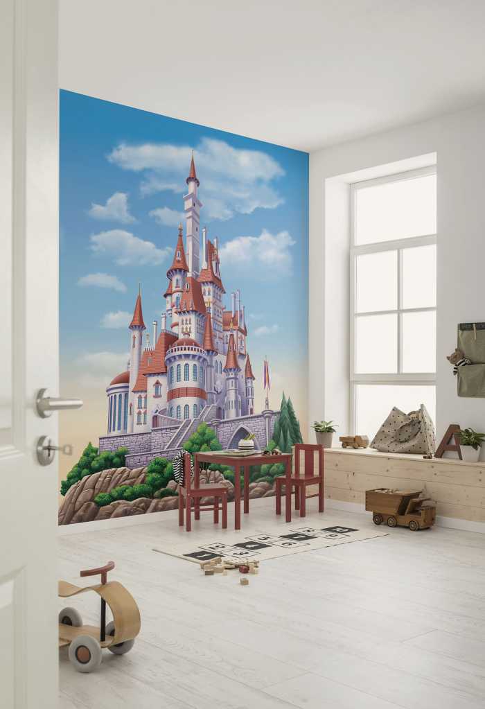 Digitaldrucktapete Disney Princess Belle Castle
