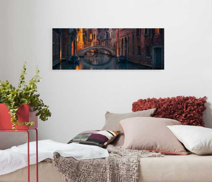 Vlies Bild auf Keilrahmen/ Echtholzrahmen Night Cruise