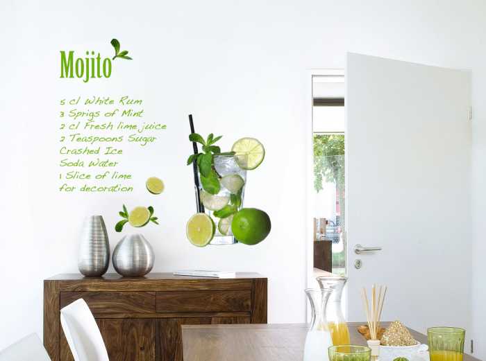Wandtattoo Mojito