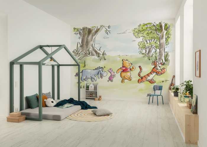 Digitaldrucktapete Disney Winnie the Pooh Walk Together