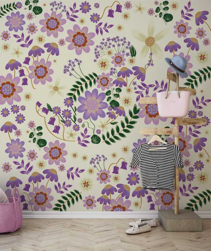 Digitaldrucktapete Disney Minnie Mouse Gardening Club Beige