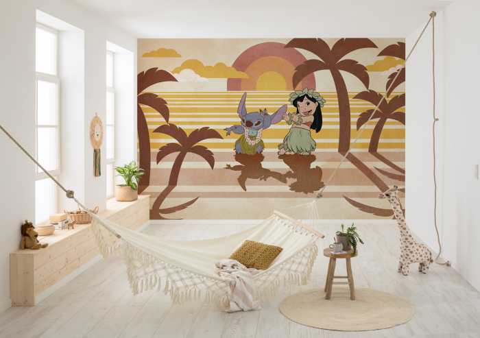 Digitaldrucktapete Disney Lilo and Stitch Hula Harmony