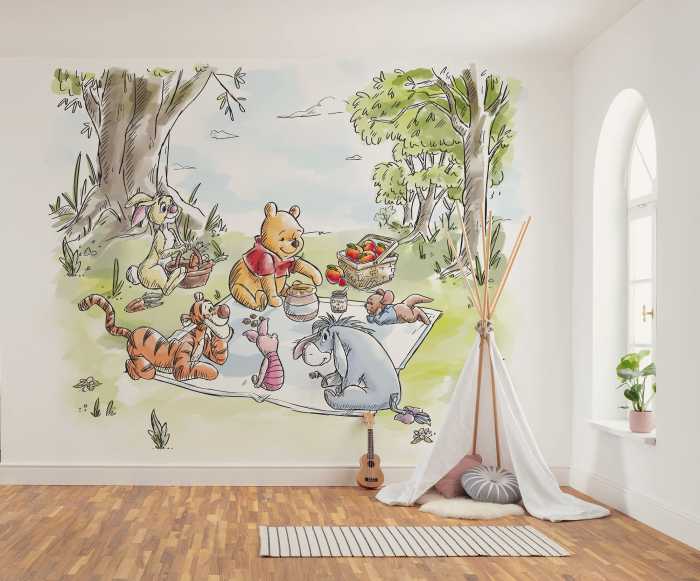 Digitaldrucktapete Disney Winnie the Pooh Nice for Picnics
