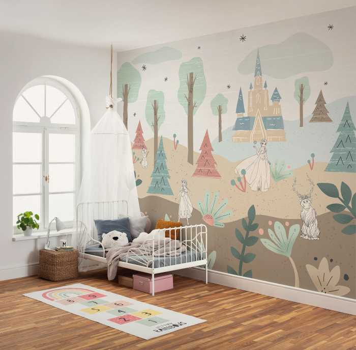 Digitaldrucktapete Disney Frozen Castle Playground