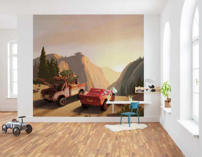 Digitaldrucktapete Cars Sundown