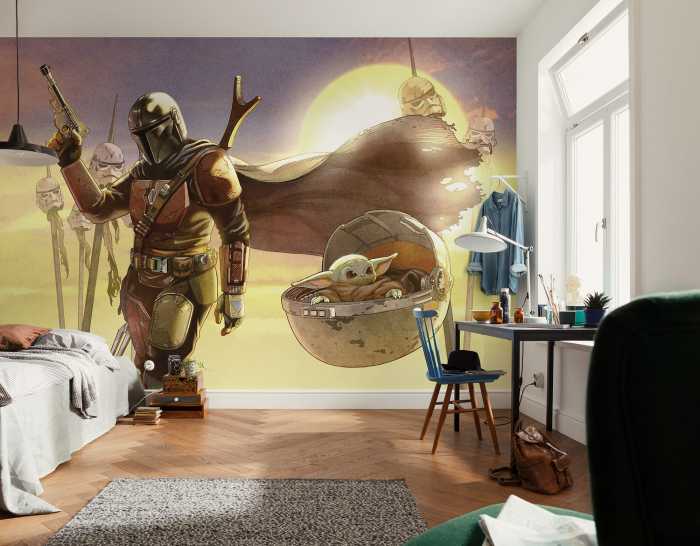 Digitaldrucktapete Star Wars The Mandalorian and Grogu Mission