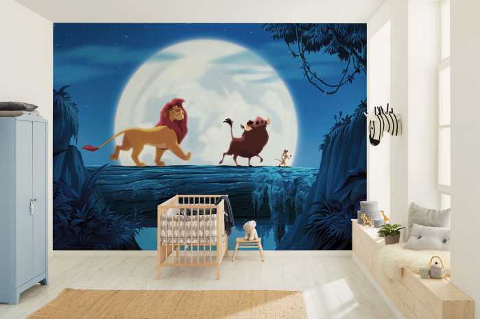 Digitaldrucktapete Disney The Lion King Full Moon Walk