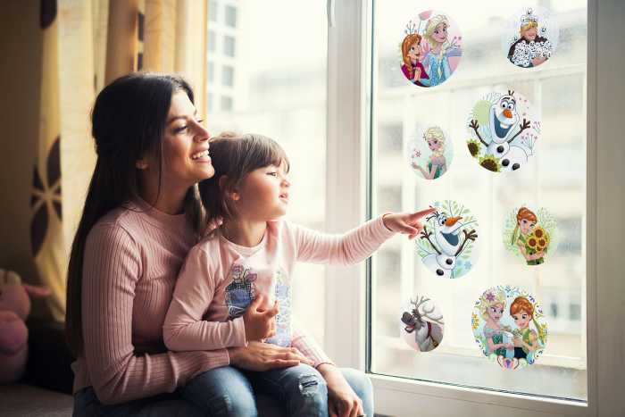 Fenstersticker Frozen Springday Bubbles