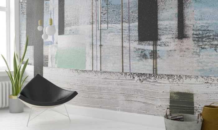 Premium Vlies Horizon Blazing grey-ice