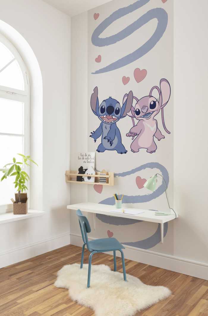 Digitaldrucktapete Disney Stitch Together Forever