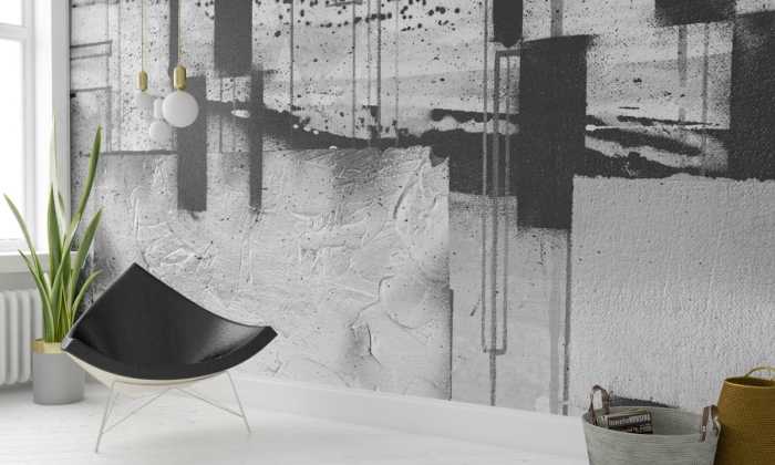 Premium Vlies Squares Dropping grey