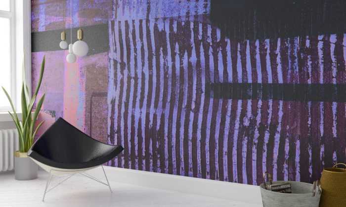 Premium Vlies Lines Mellow blue