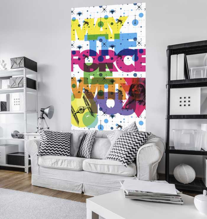 Panel Star Wars Pop Neon Geometrics Vader