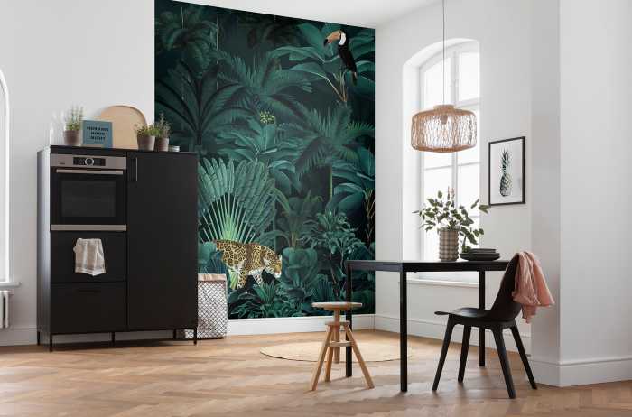Digitaldrucktapete Jungle Night