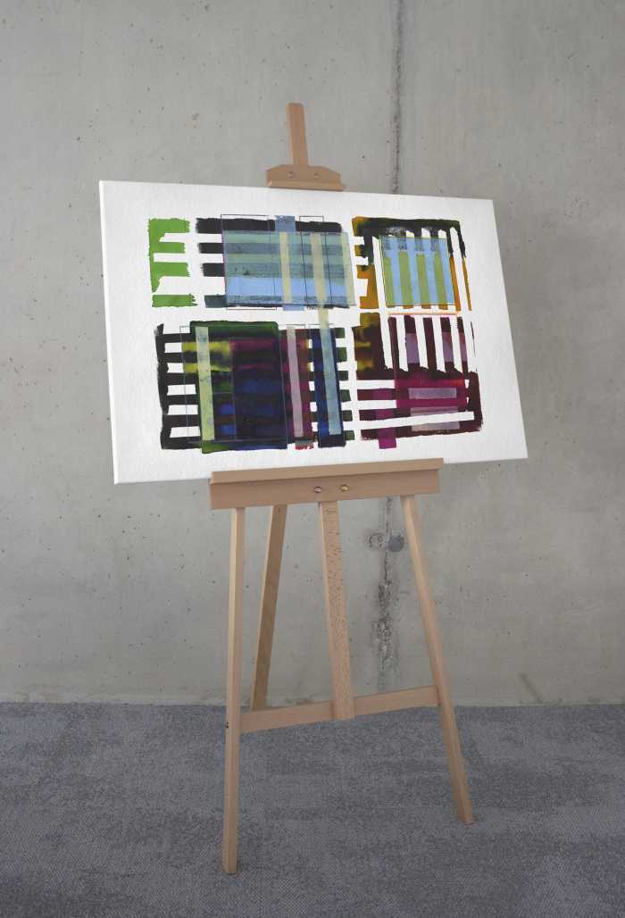 Vlies Leinwand Grids & Stripes