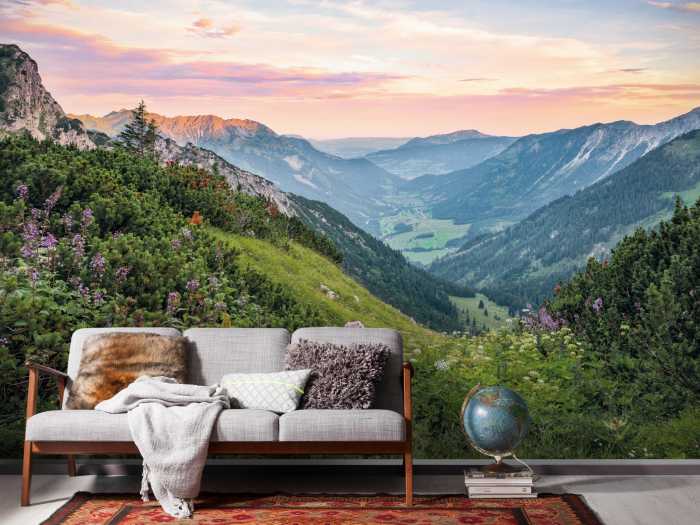 Digitaldrucktapete Alps
