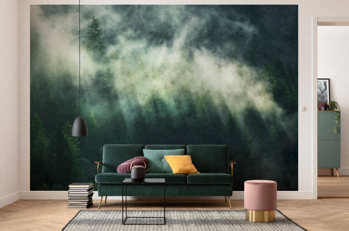 Digitaldrucktapete Misty Crowns