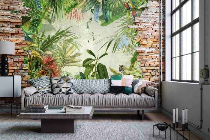 Digitaldrucktapete Jungle View Bricklane
