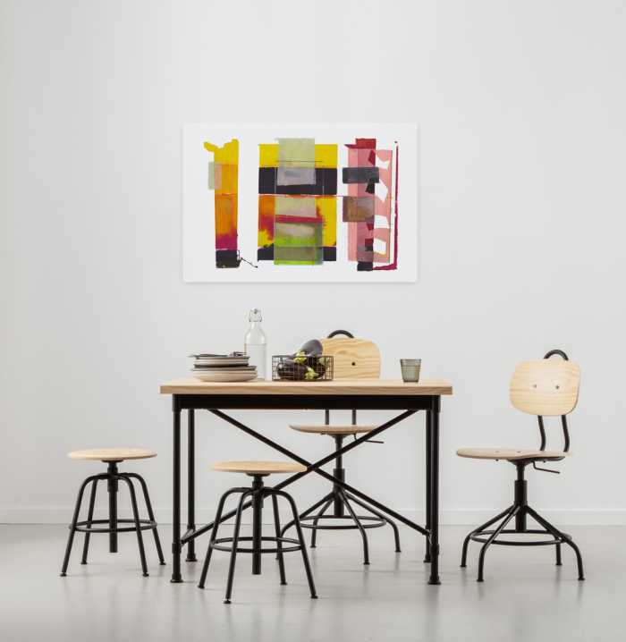 Vlies Bild auf Keilrahmen/ Echtholzrahmen Cheering