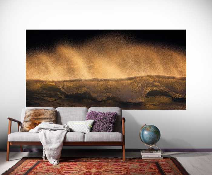 Panel Golden Wave