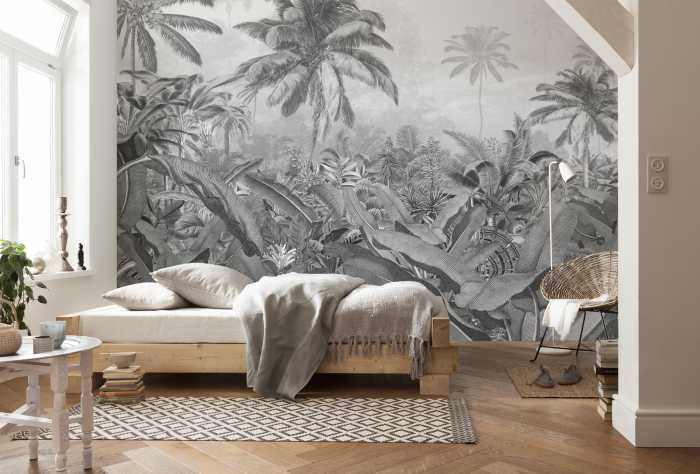 Digitaldrucktapete Amazonia Black and White