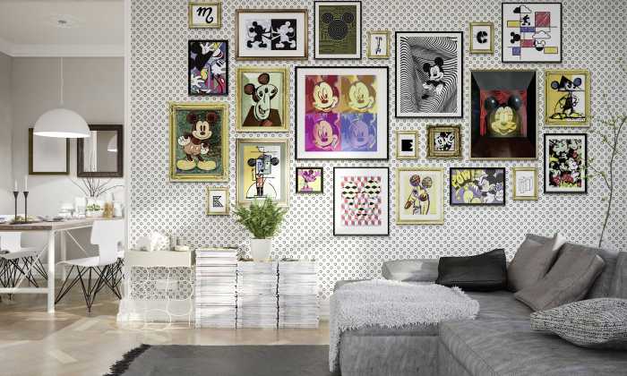 Digitaldrucktapete Mickey Art Collection
