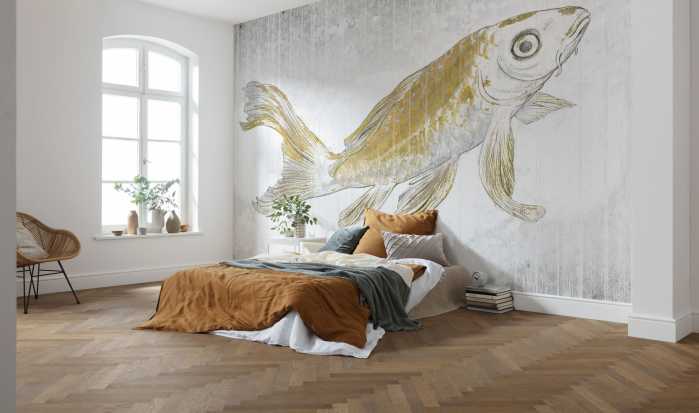 Digitaldrucktapete Golden Koi